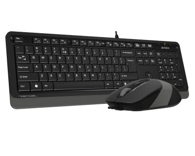 A4 Tech F1010 Siyah-Gri Kablolu Klavye & Mouse Set - 2