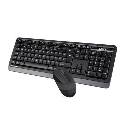 A4 Tech FG-1010 USB Wireless Multimedia F Turkish Keyboard + Mouse Set Gray (T16387) - Thumbnail