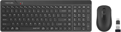 A4 Tech FG2300 Air2 Siyah Sessiz Kablosuz Klavye & Mouse Set - A4 Tech
