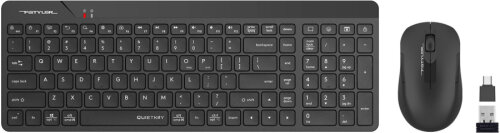 A4 Tech FG2300 Air2 Siyah Sessiz Kablosuz Klavye & Mouse Set - 1
