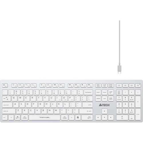 A4 Tech Fstyler FBX50C Beyaz Q Kablosuz Klavye - 1
