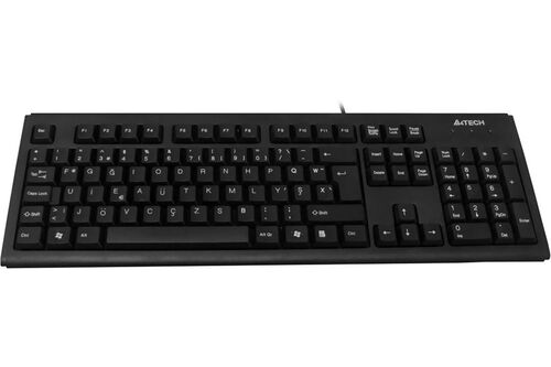 A4 Tech KM-720 F Turkish USB Wired FN Black Multimedia Keyboard (T16386)