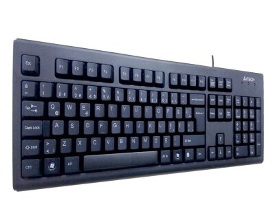 A4 Tech KM-720 USB Siyah Q Kablolu Klavye - A4 Tech