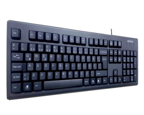 A4 Tech KM-720 USB Siyah Q Kablolu Klavye - 1