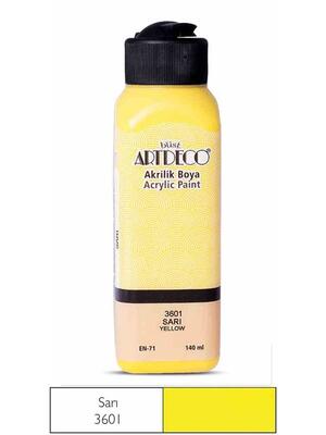 Artdeco - Artdeco 3601 Yellow Acrylic Paint 140 ml (T15911)