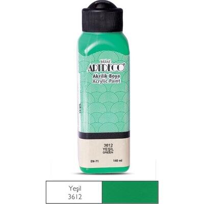 Artdeco 3612 Green Acrylic Paint 140 ml (T15898) - Artdeco