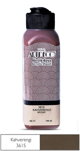 Artdeco 3615 Kahverengi Akrilik Boya 140 ml (T15913)