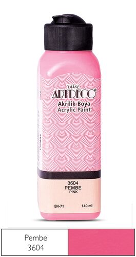 Artdeco 3604 Pembe Akrilik Boya 140 ml (T15910)