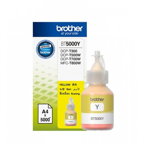 Brother BT5000Y Yellow Orginal Ink Cartridge - DCP-T300 / DCP-T500W