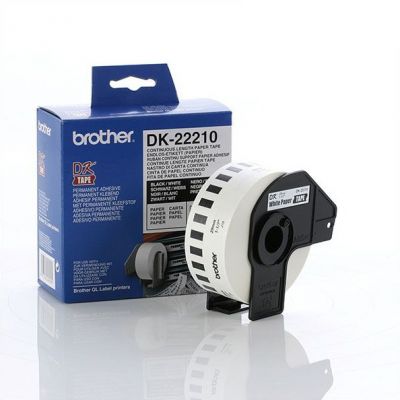 Brother DK-22210 Beyaz Üzeri Siyah Sürekli Etiket 29mm x 30.48m (T6294)