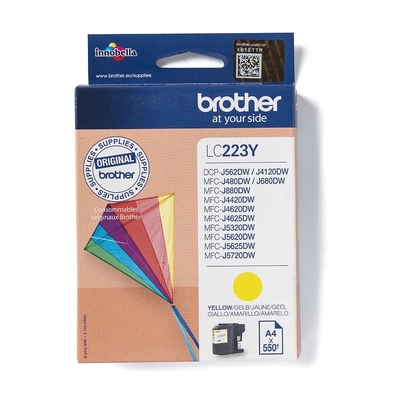 BROTHER - Brother LC-223Y Yellow Original Cartridge - MFC-J-4320 / DCP-J-4120