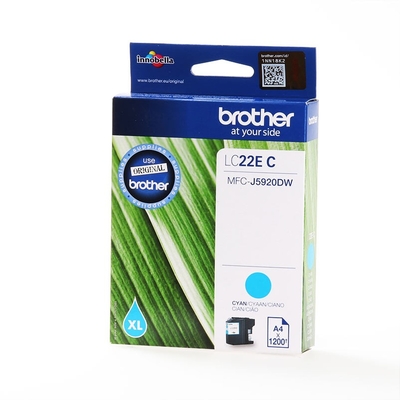 Brother LC-22EC Cyan Original Cartridge - MFC-J5920DW - BROTHER