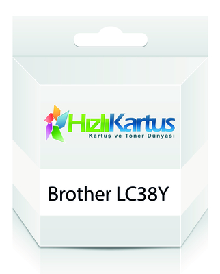 BROTHER - Brother LC38Y / LC-980Y Sarı Muadil Kartuş - DCP-145C (T246)