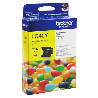 Brother LC-40Y Yellow Original Cartridge - DCPJ525W - BROTHER