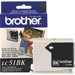 BROTHER - Brother LC51BK Black Original Cartridge - DCP-130C 