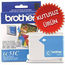 Brother LC51C Mavi Orjinal Kartuş - DCP-130C (U) (T1528) - BROTHER