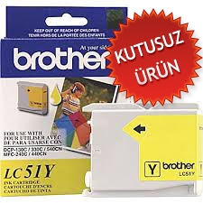 Brother LC51Y Yellow Original Cartridge - DCP-350C (Without Box)