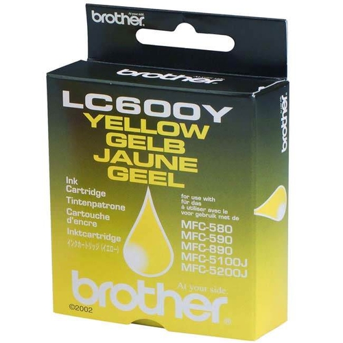 Brother LC-600Y Yellow Original Cartridge - MFC580