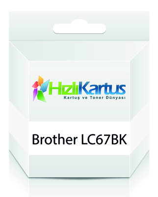 BROTHER - Brother LC67BK / LC1100BK Siyah Muadil Kartuş - DCP-385C (T245)