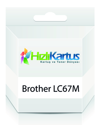 Brother LC67M / LC1100M Kırmızı Muadil Kartuş - DCP-385C (T243) - BROTHER