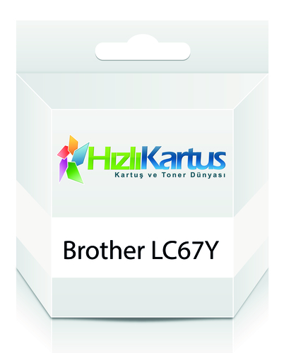 Brother LC67Y / LC1100Y Sarı Muadil Kartuş - DCP-385C (T242)