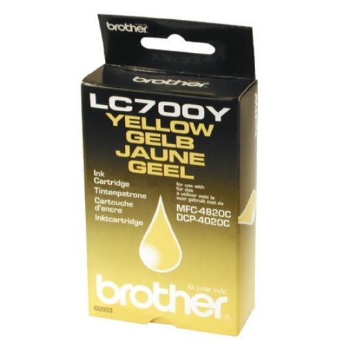 Brother LC-700Y Yellow Original Cartridge - DCP 4020C / MFC 4820C