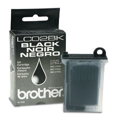 Brother LC02BK Black Original Cartridge - MFC-7100 / MFC-730 - BROTHER