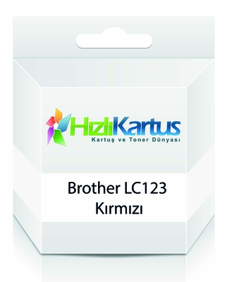 BROTHER - Brother LC123 Kırmızı Muadil Kartuş - DCP-J132W / DCP-J752DW
