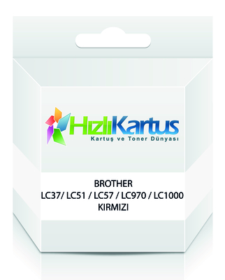 BROTHER - Brother LC37 / LC51 / LC57 / LC970 / LC1000 Kırmızı Muadil Kartuş - DCP-130C / DCP-135C