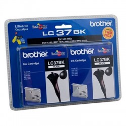 Brother LC37BK Siyah 2'li Paket Orjinal Kartuş - DCP-110C / DCP-115C (T2519) - BROTHER