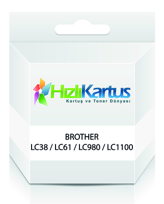 A4 Tech - Brother LC38 / LC61 / LC980 / LC1100 Black Compatible Cartridge - DCP-145C / DCP-163C