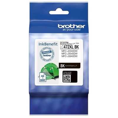 Brother LC472XL BK Black Original Cartridge - MFC-J2340DW / J3540DW - BROTHER