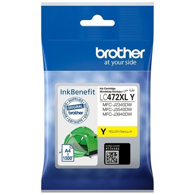 Brother LC472XL Y Yellow Original Cartridge - MFC-J2340DW / J3540DW - BROTHER
