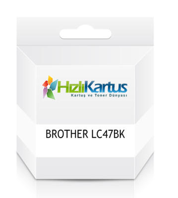 BROTHER - Brother LC47BK Black Compatible Cartridge - DCP-110C / DCP-115C