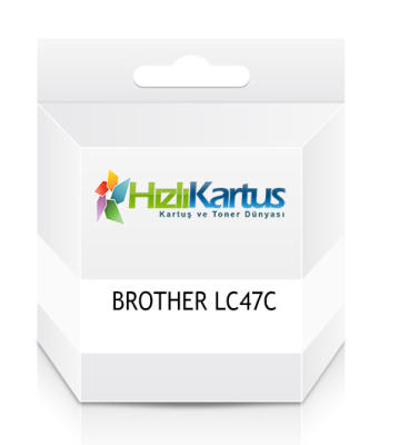 BROTHER - Brother LC47C Mavi Muadil Kartuş - DCP-110C / DCP-115C (T10533)