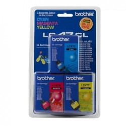 Brother LC47CL 3'lü Paket Renkli Orjinal Kartuş - DCP-110C / DCP-115C (T1468) - BROTHER