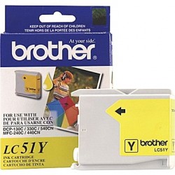 BROTHER - Brother LC51Y Yellow Original Cartridge - DCP-130C 