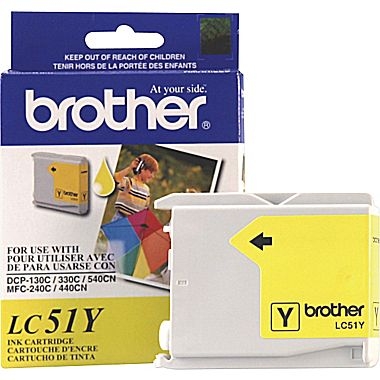 Brother LC51Y Yellow Original Cartridge - DCP-130C 