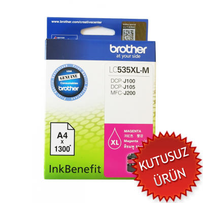 BROTHER - Brother LC535XLM Magenta Original Cartridge High Capacity - DCP-J105 (Without Box)
