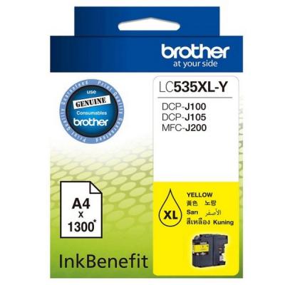 BROTHER - Brother LC535XLY High Capacity Yellow Original Cartridge - DCP-J105