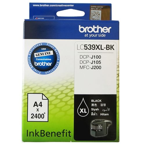 Brother LC539XL BK Black Original Cartridge High Capacity - DCP-J105