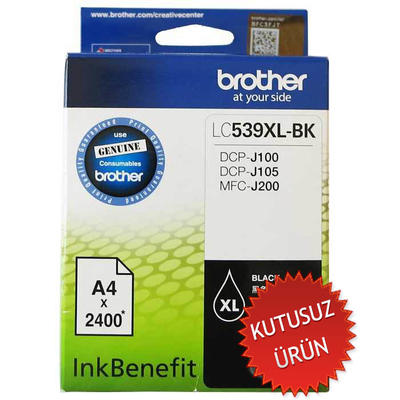 BROTHER - Brother LC539XL BK Black Original Cartridge High Capacity - DCPJ105 (Without Box)