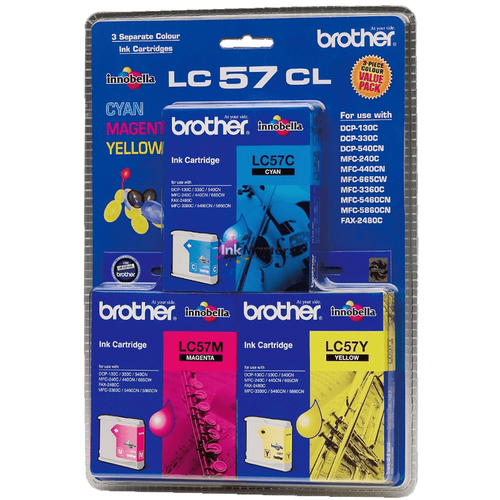 Brother LC57CMY 3-Pack Original Cartridge - DCP-130C