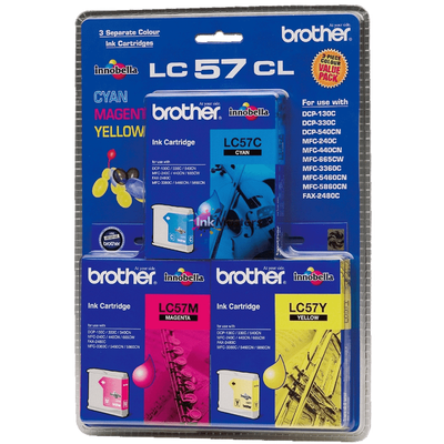 Brother LC57CMY 3'lü Set Orjinal Kartuş - DCP-130C (T11525) - BROTHER