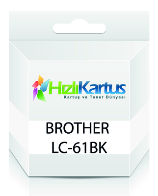 BROTHER - Brother LC61BK Siyah Muadil Kartuş - MFC-490 / DCP-385