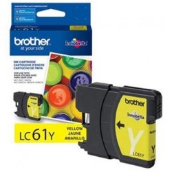 Brother LC61Y Yellow Original Cartridge - MFC-490 / DCP-385 - BROTHER
