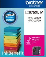 BROTHER - Brother LC675XLM High Capacity Magenta Original Cartridge - MFC-J2720 / MFC-J2320 