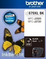 Brother LC679XLBK Black Original Cartridge High Capacity - MFC-J2320