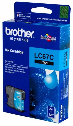 Brother LC67C Cyan Original Cartridge - DCP-585