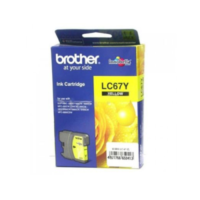 BROTHER - Brother LC67Y Yellow Original Cartridge - DCP-585